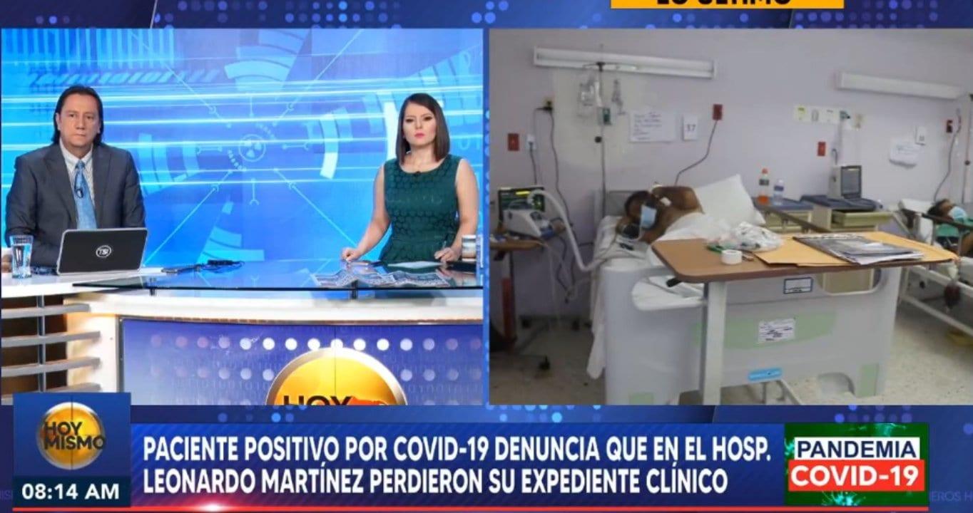 Imagen Principal de Nota: Paciente con covid-19 denuncia que le perdieron su expediente en el Hospital Leonardo Martínez