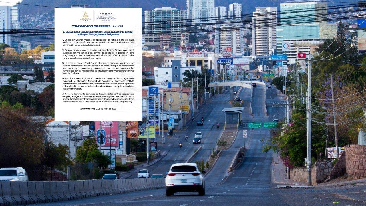 Imagen de Medidas de circulación según último dígito de placa vehicular quedan sin valor: Sinager
