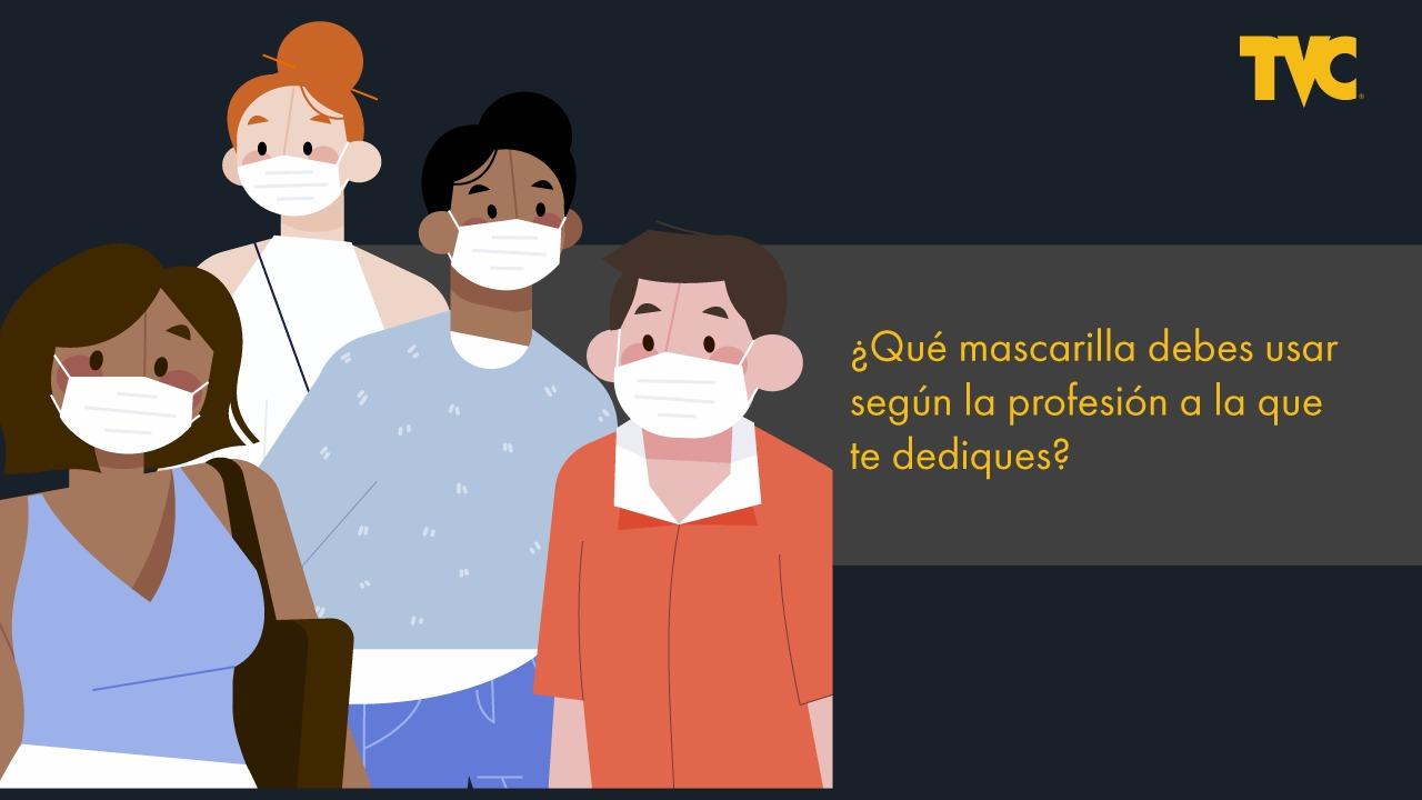Imagen Principal de Nota: ¿Qué mascarilla debes usar según la profesión a la que te dediques?
