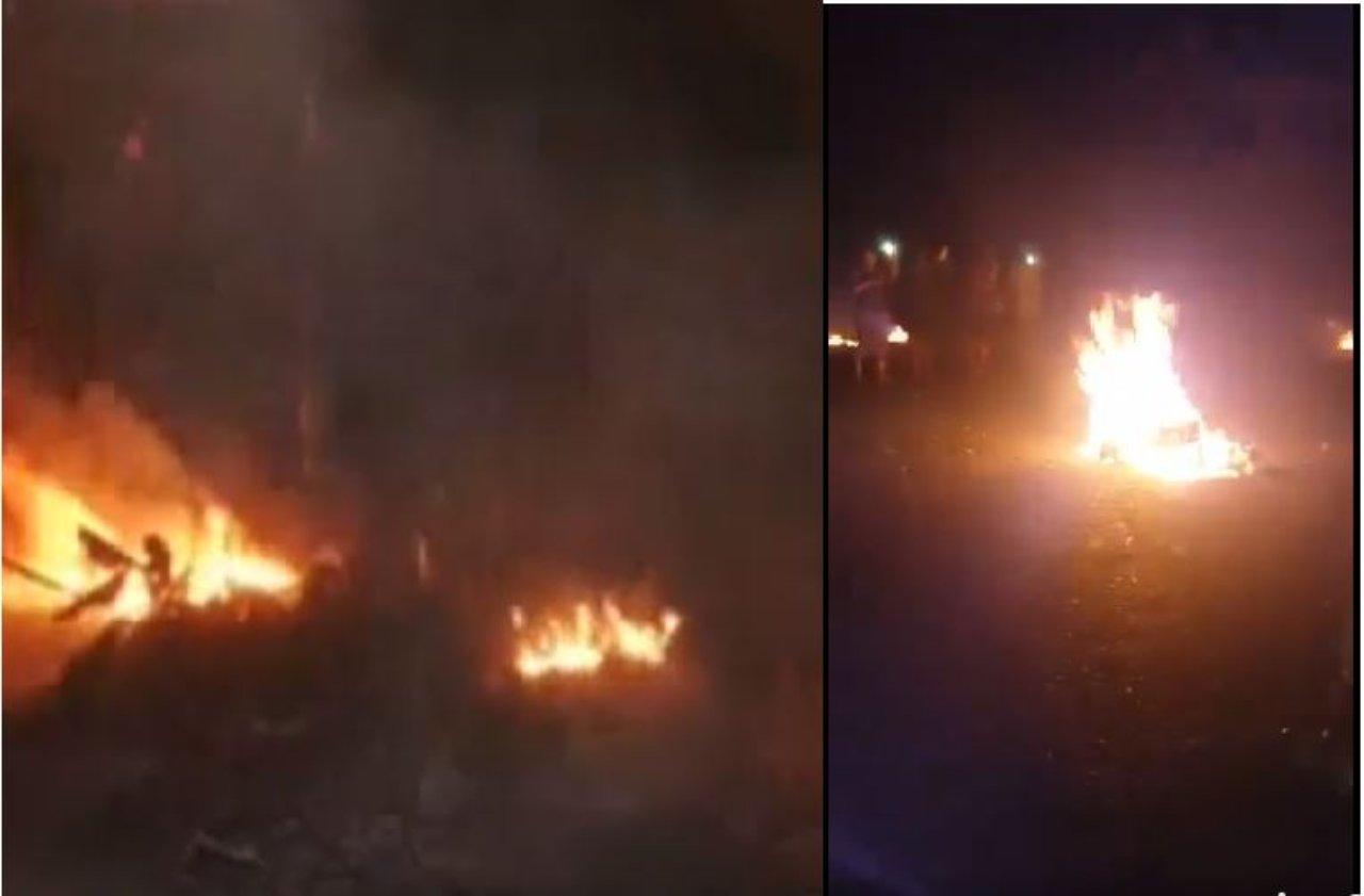 Imagen Principal de Nota: San Pedro Sula: Enfurecidos abonados desinstalan contadores y los queman en protesta contra cobros de EEH