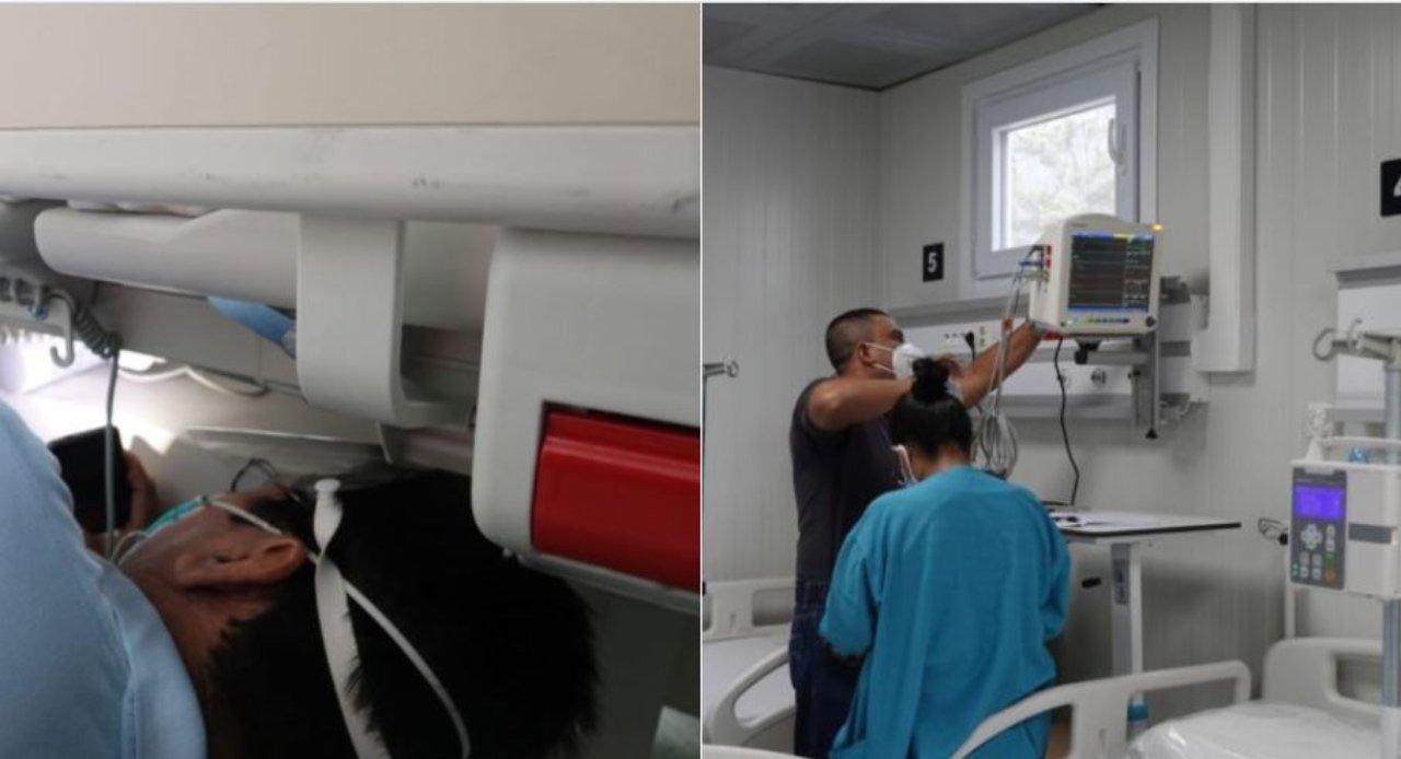 Imagen Principal de Nota: Invest-H  identifica filtraciones de agua en hospital móvil de San Pedro Sula