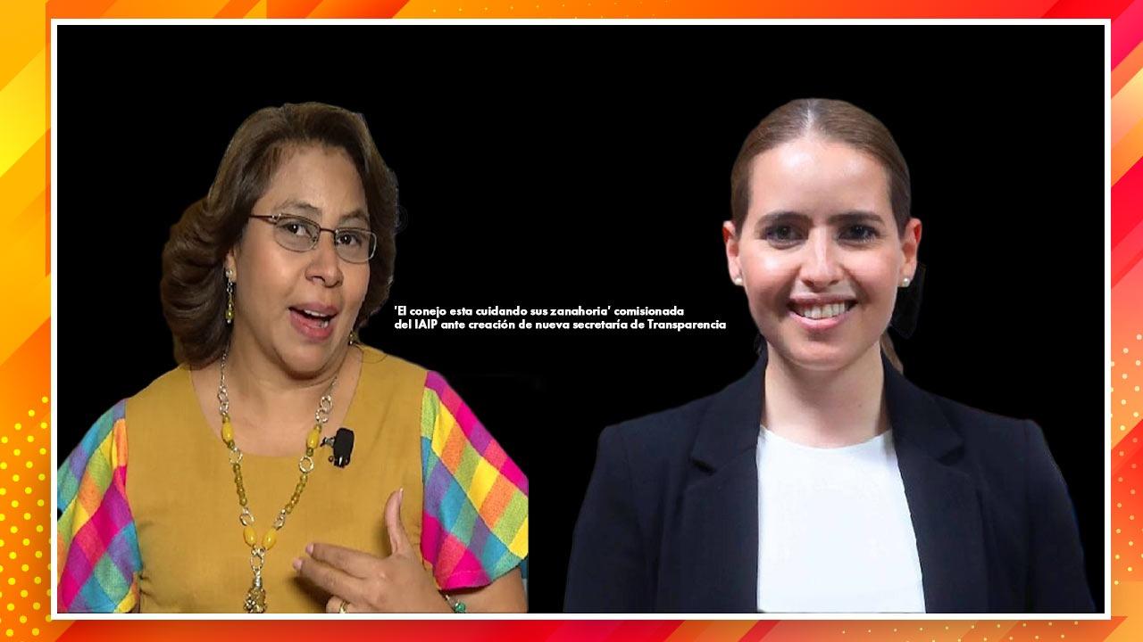 Imagen Principal de Nota: 'El conejo está cuidando su zanahoria'; comisionada del IAIP ante reacciona ante creación de la Secretaría de Transparencia