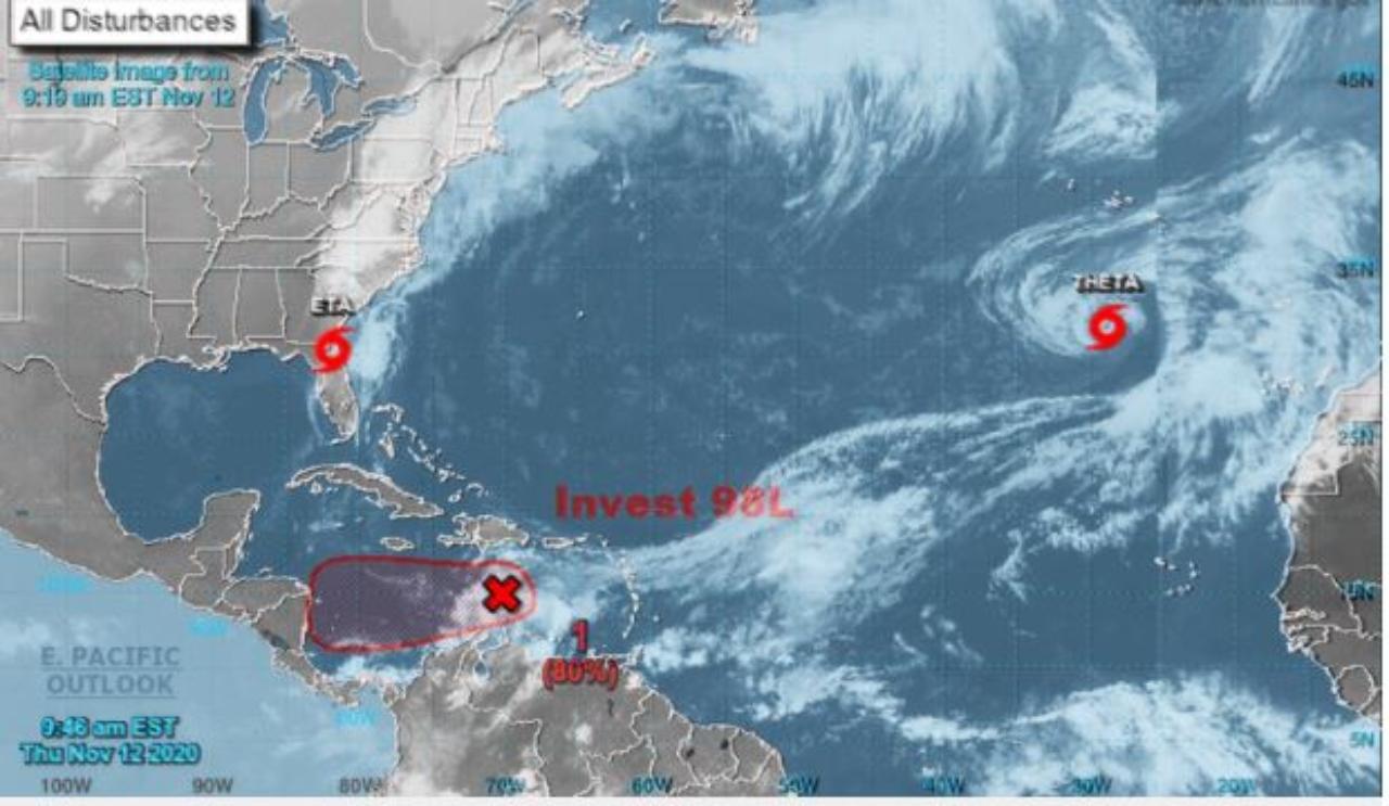 Imagen Principal de Nota: Iota estaría ingresando a Honduras como huracán en las próximas horas, según experto en cambio climático