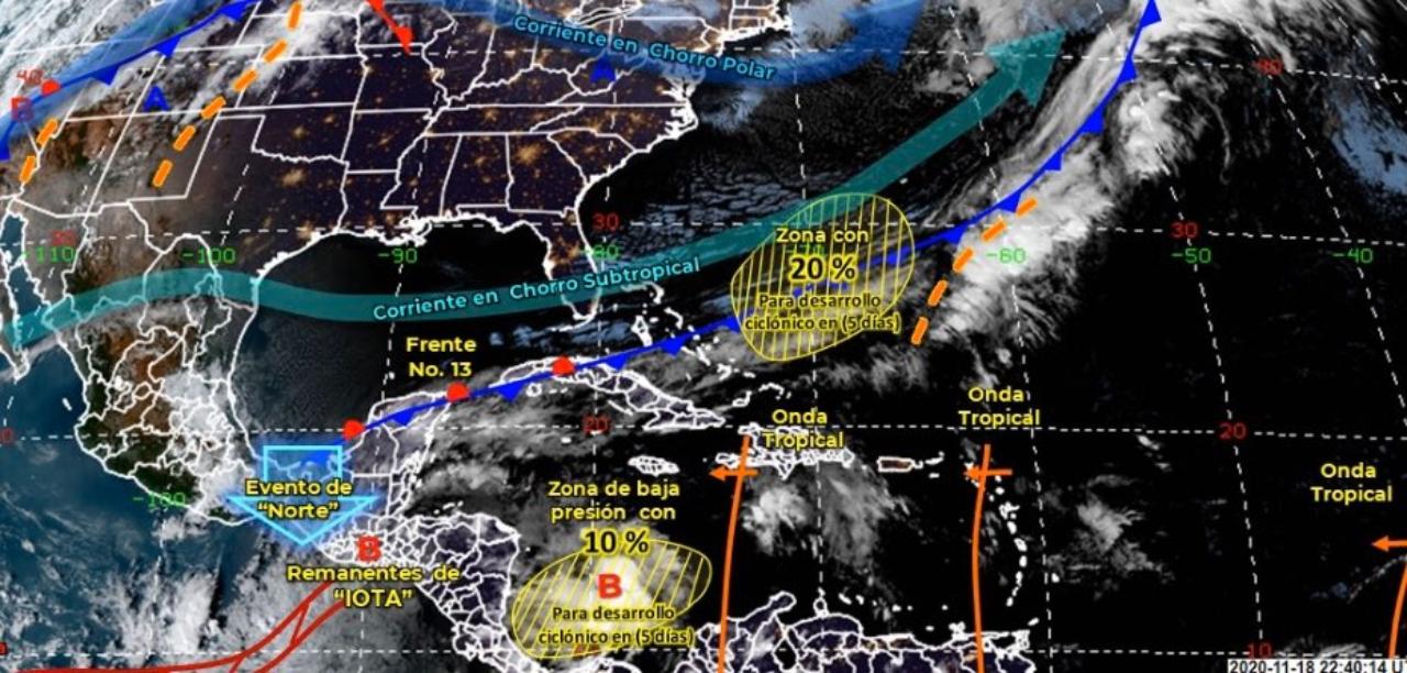 Imagen Principal de Nota: Lluvias continuarán en Honduras debido a la formación de tres nuevas ondas tropicales en el Atlántico