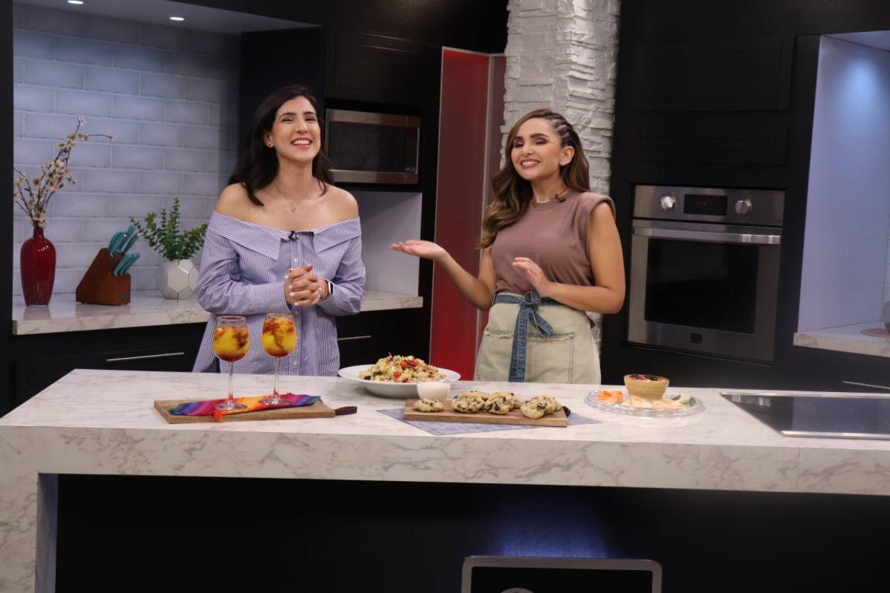 Imagen Principal de Nota: La hondureña Nicole Rivera aprendió a preparar pasta griega y un  hummus clásico en La Cocina del 5