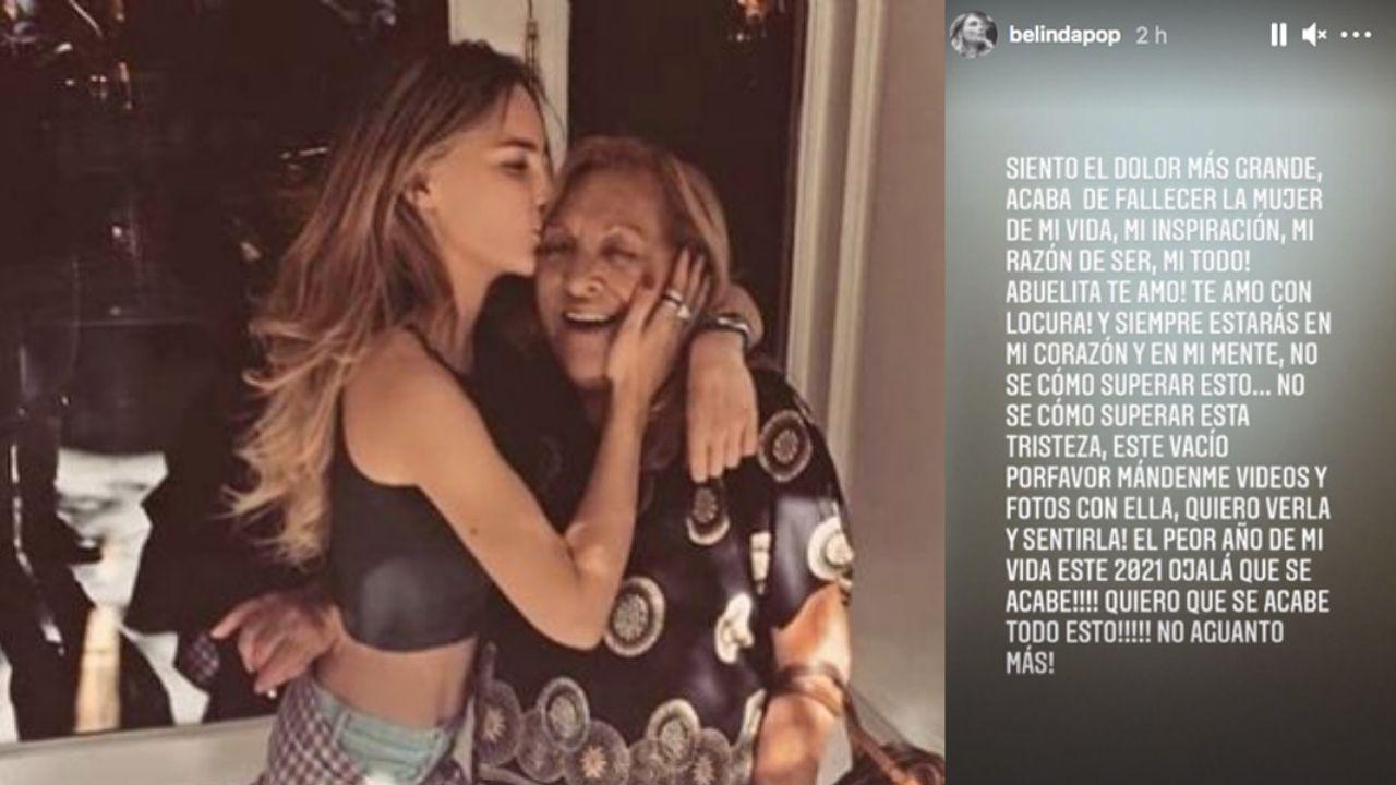 Imagen Principal de Nota: Belinda preocupa a sus fans con mensajes tras muerte de su abuelita