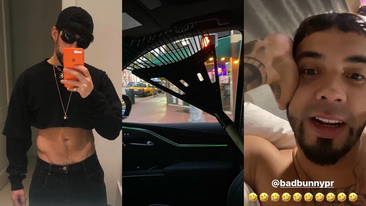 Imagen Principal de Nota: ¡Bad Bunny con un rastrillo! Artistas causan polémica antes de los Latin American Music Awards 2021 en Miami