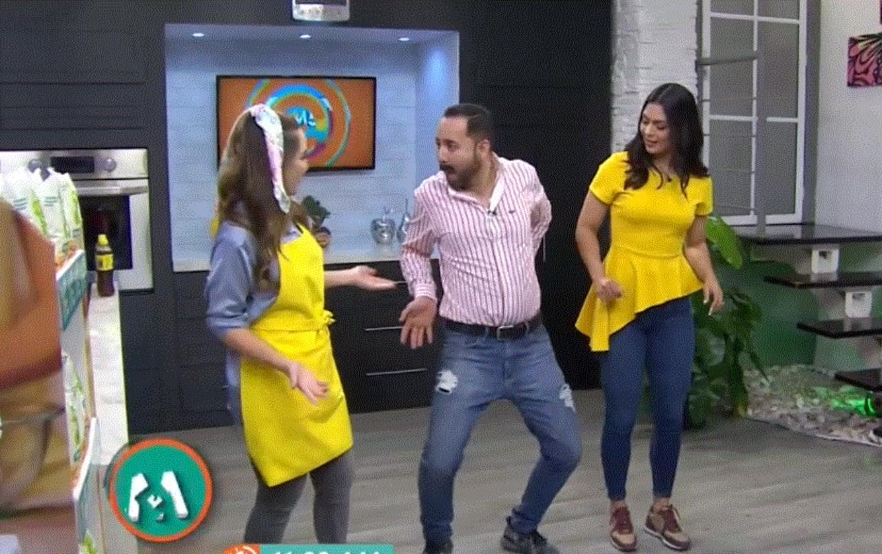 Imagen de 'Chepe' le enseña a bailar punta a Loren Mercadal y a Laura Pérez