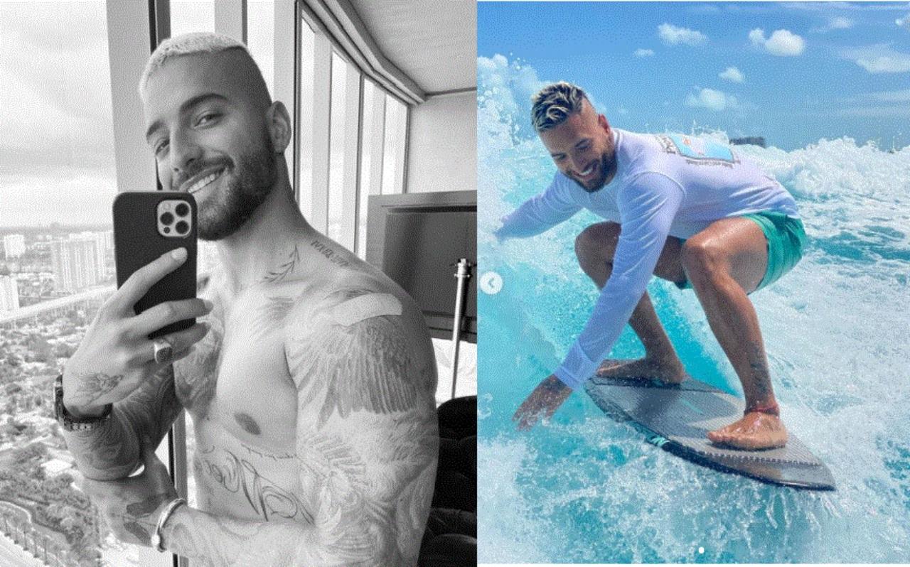 Imagen Principal de Nota: Maluma demuestra su talento surfeando y su vídeo es furor en redes