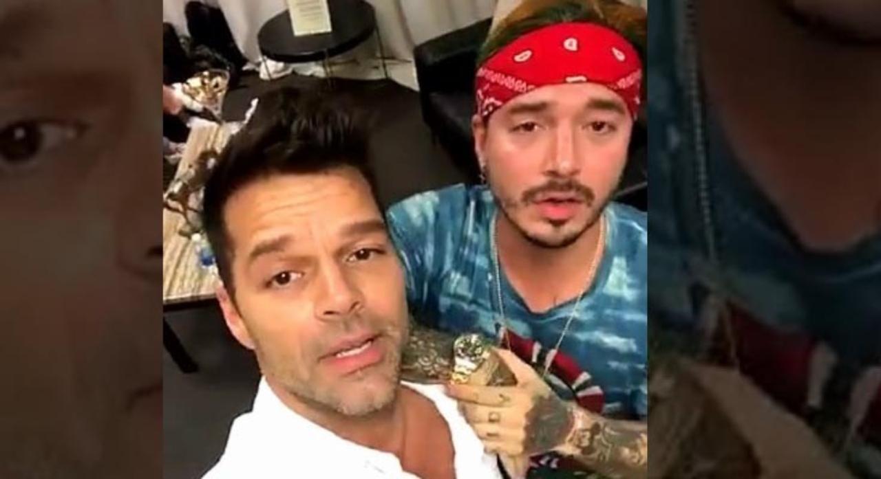 Imagen Principal de Nota: J Balvin le confiesa su amor a Ricky Martin: 'Yo me casaría contigo, te amo’