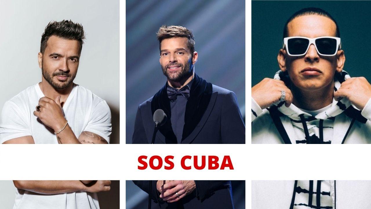 Imagen Principal de Nota: Ricky Martin, Daddy Yankee y otros artistas se unen en una sola voz y  hacen un llamado SOS por Cuba
