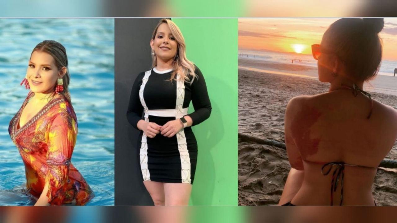 Imagen Principal de Nota: ¡Otra vez! Tanya Rodríguez presume su figura en traje de baño a la orilla de la playa