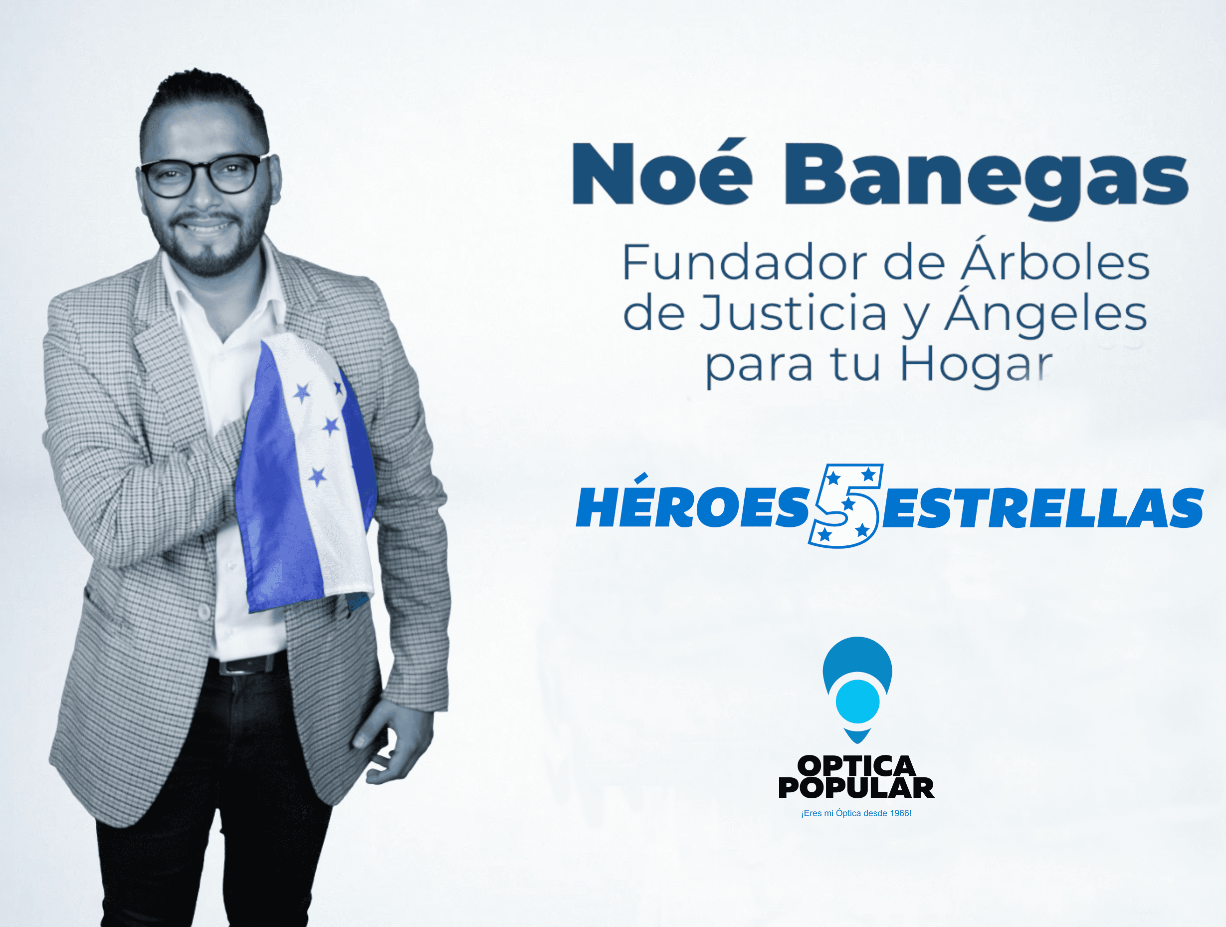 Imagen de Óptica Popular destaca la trayectoria de Noé Banegas