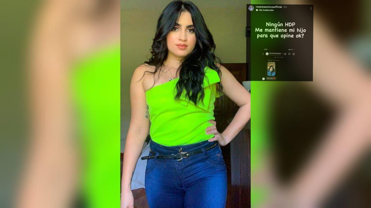 Imagen Principal de Nota: ¡Se enojó! Roxanna Somoza  explota ante críticas por cómo está criando a su hijo