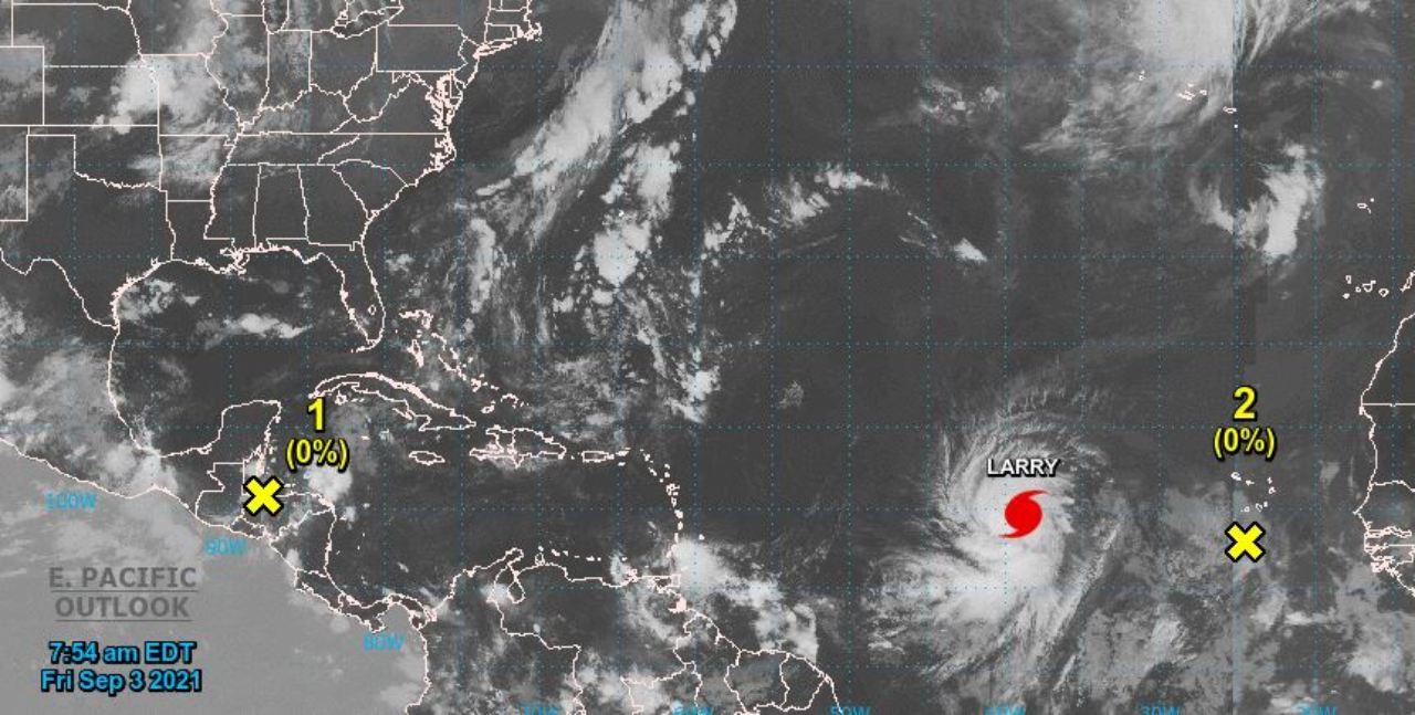 Imagen Principal de Nota: Huracán Larry se convertirá en categoría 4, ¿afectará a Honduras? Aquí su trayectoria en vivo