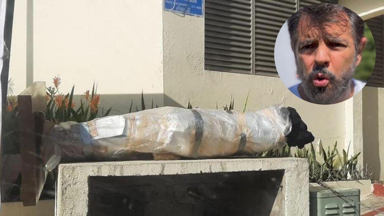 Imagen de ¡Óigame no! Estatua de Eugenio Derbez es quitada y vandalizada en Acapulco, México