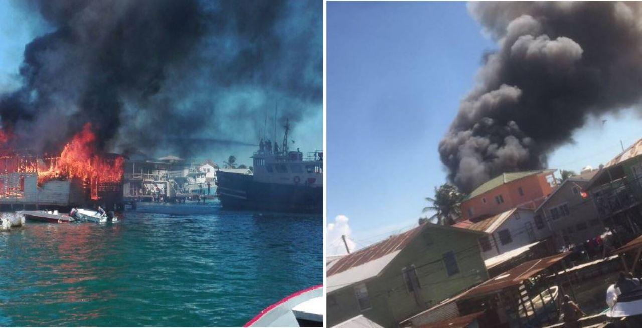 Imagen Principal de Nota: Brutal incendio consume unas 40 viviendas en Guanaja, Islas de la Bahía