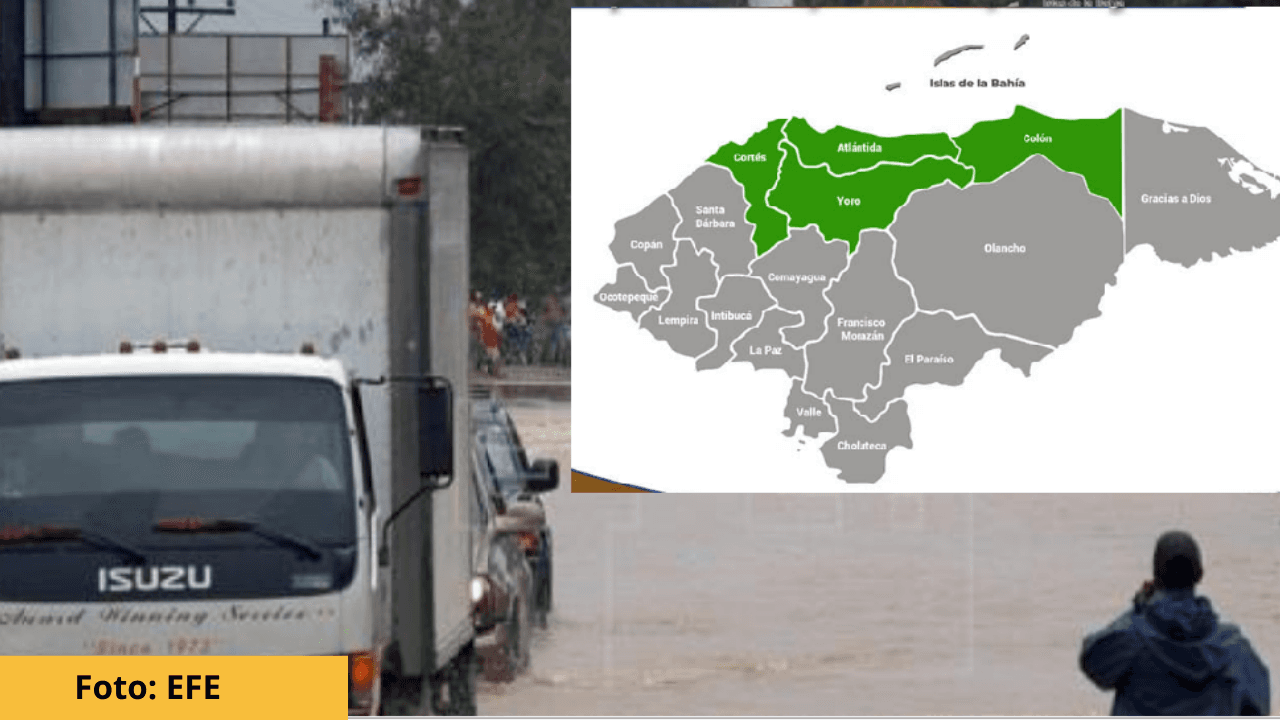 Imagen de Copeco  extiende  alerta verde por 72 horas para estos 4 departamentos de Honduras