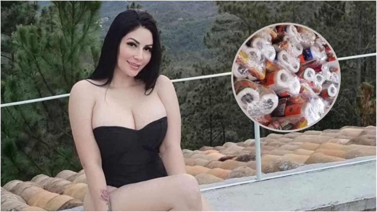 Imagen de Ariana Herchi mostró su lado más humano al donar provisiones con sus ganancias de OnlyFans
