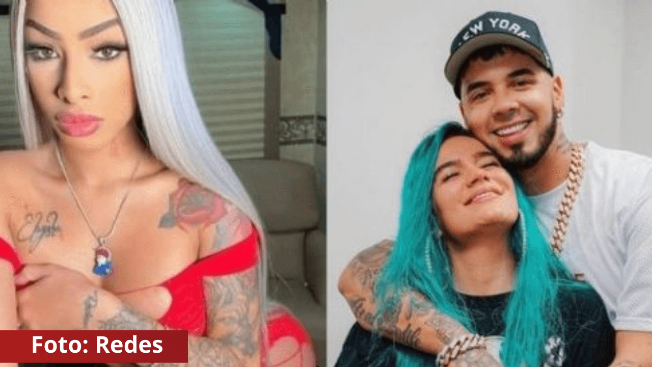 Imagen Principal de Nota: Nueva novia de Anuel AA se pintó el pelo en azul como Karol G y le llueven las burlas en redes