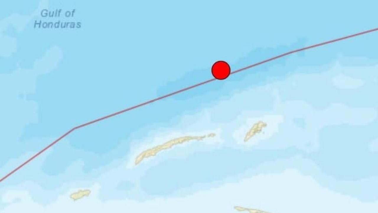 Imagen Principal de Nota: Reportan sismo de magnitud 4.5 al norte de la isla de Guanaja