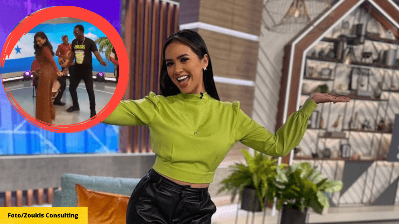 Imagen Principal de Nota: Ana Jurka sorprende bailando punta junto a la agrupación  Kazzabe