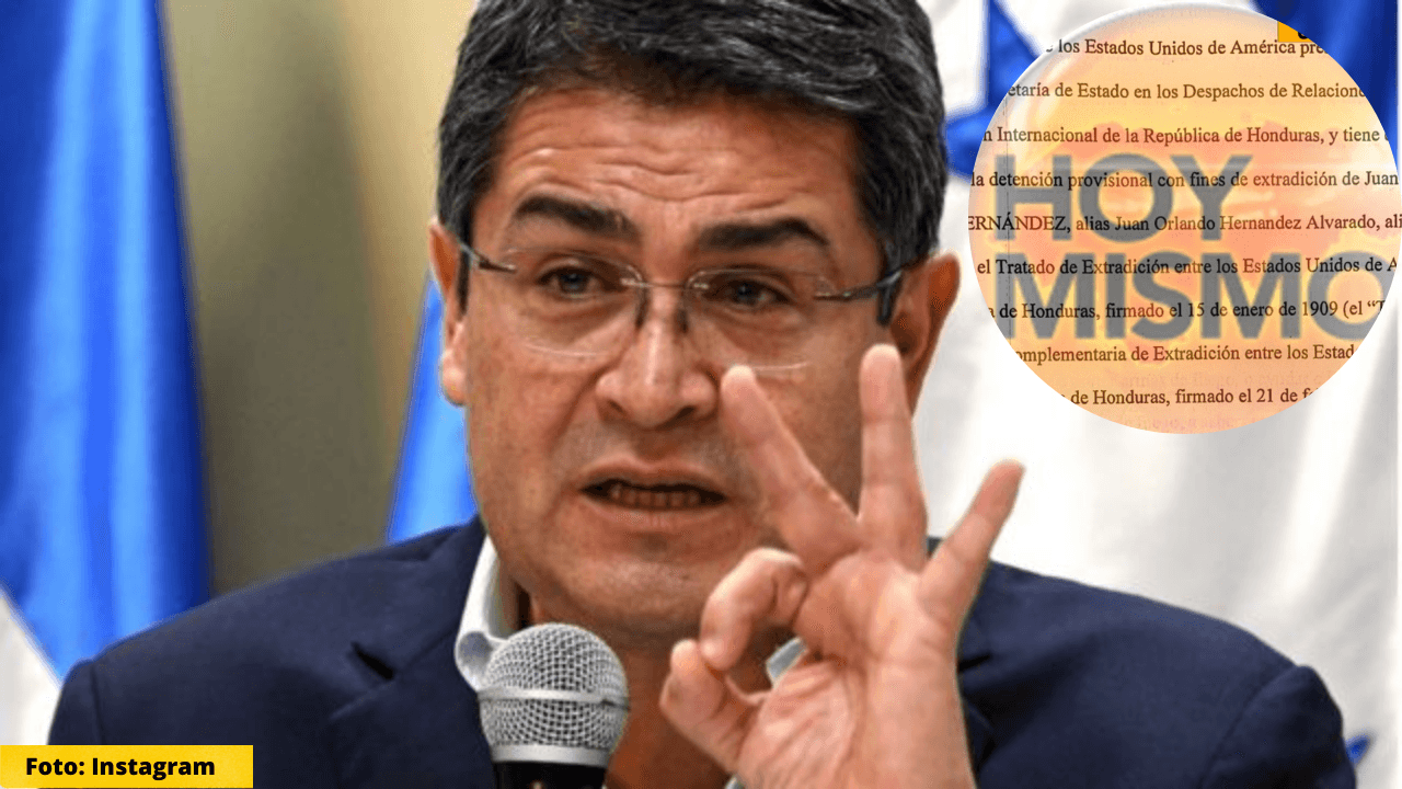 Imagen Principal de Nota: Solicitud de extradición por Estados Unidos señala de 4 delitos al expresidente Juan Orlando Hernández