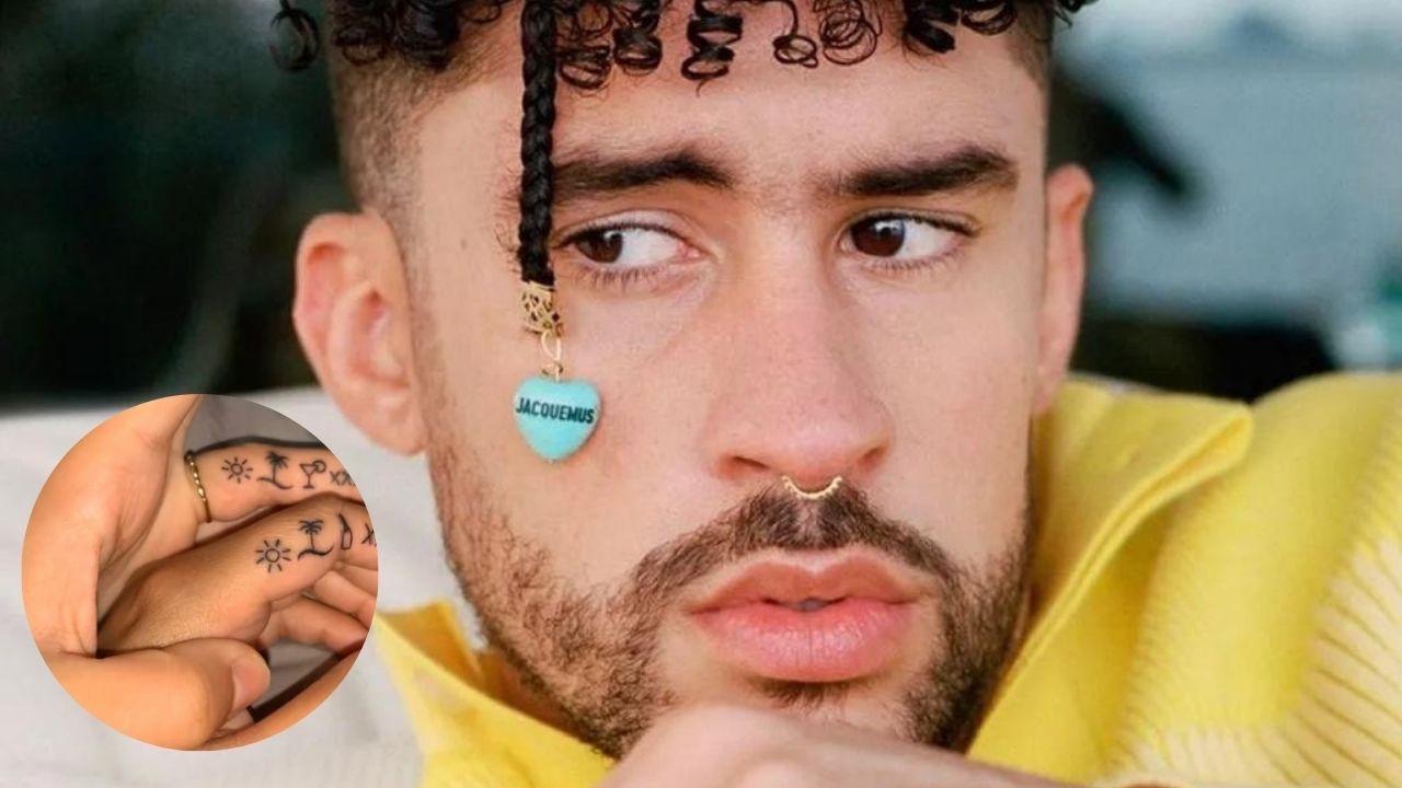 Imagen Principal de Nota: ¿Para toda la vida? Enamorados se juran amor con tatuajes referentes a canción de Bad Bunny