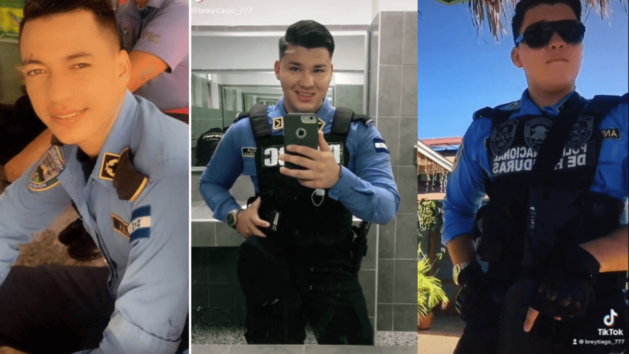 Imagen de Ellos son los rostros de los policías hondureños que están robando corazones  en TikTok