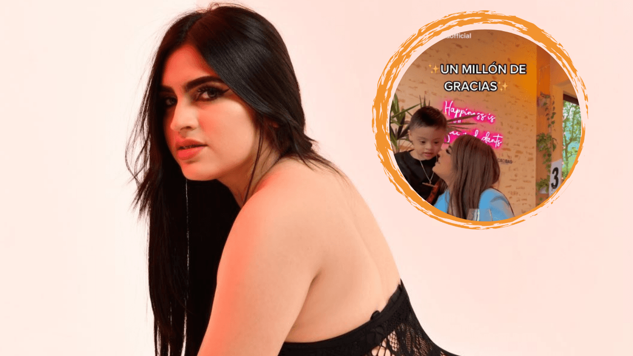 Imagen Principal de Nota: Roxanna Somoza llega al millón de seguidores en TikTok, así lo celebró junto a su hijo