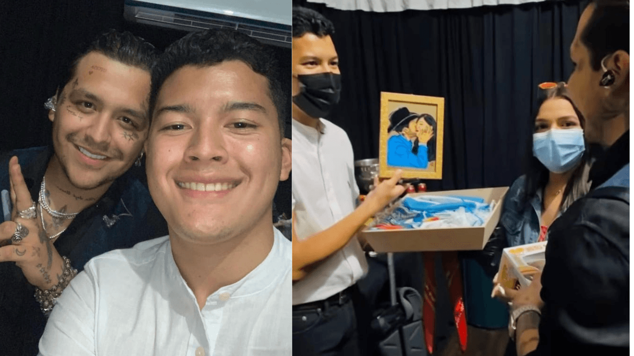 Imagen Principal de Nota: Hondureño se viraliza al responder críticas en TikTok,  por regalarle retrato a Christian Nodal
