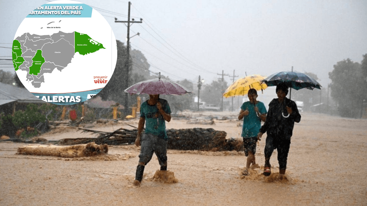 Imagen Principal de Nota: Siete departamentos en alerta verde mientras se espera el ingreso  de una nueva onda tropical a Honduras