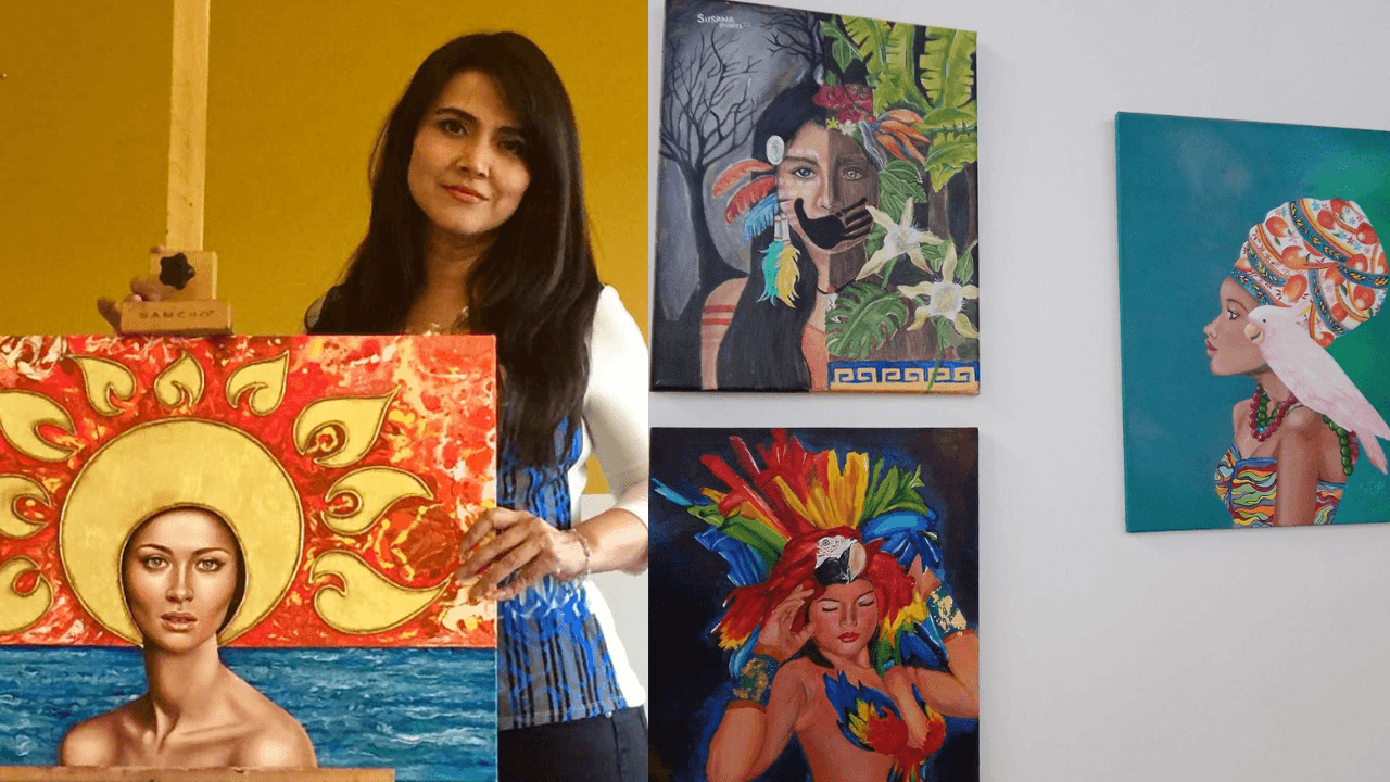 Imagen Principal de Nota: Alumnos de la Academia de Arte de Keyla Morel mostraron su talento en la expo ‘Honduras, corazón de América’