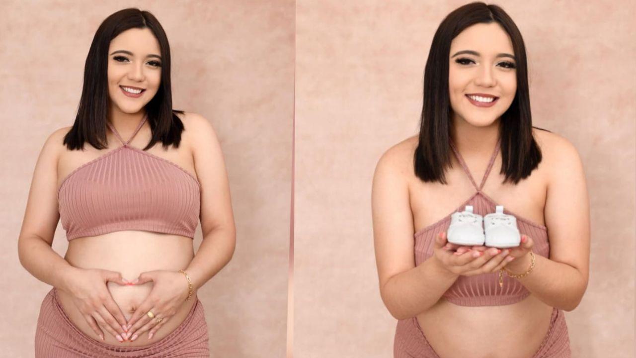 Imagen de Hondureña Carla Cubas realiza divertido baile en TikTok para revelar en cuántos días dará a luz