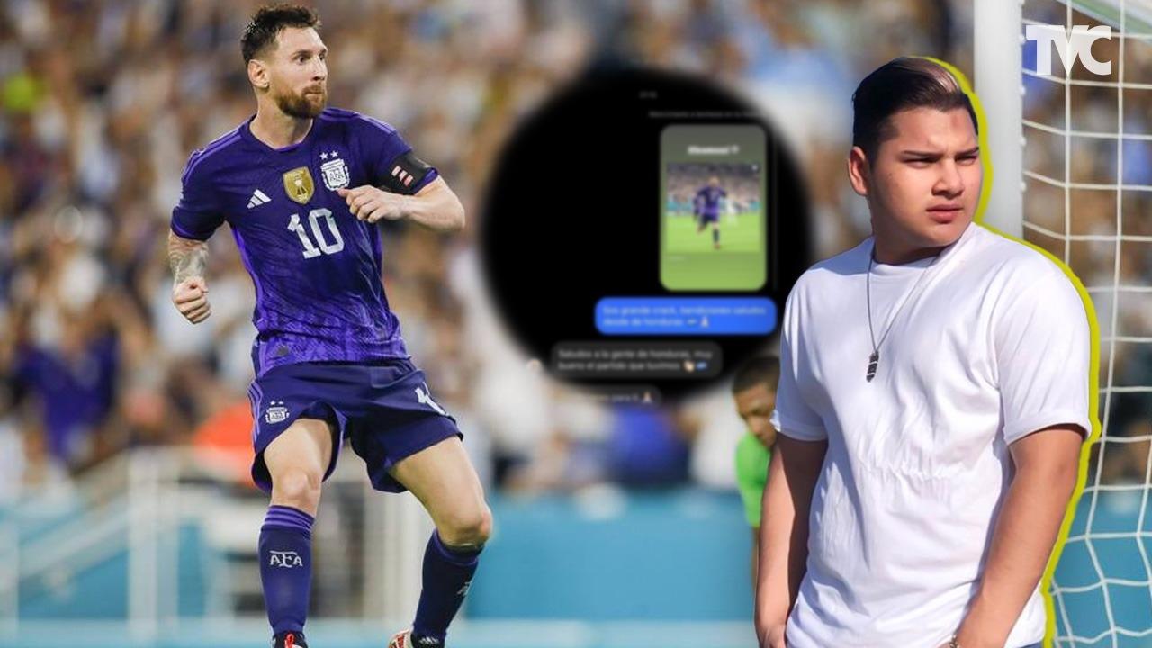 Imagen Principal de Nota: Tiktoker hondureño asegura que recibió este mensaje de Lionel Messi