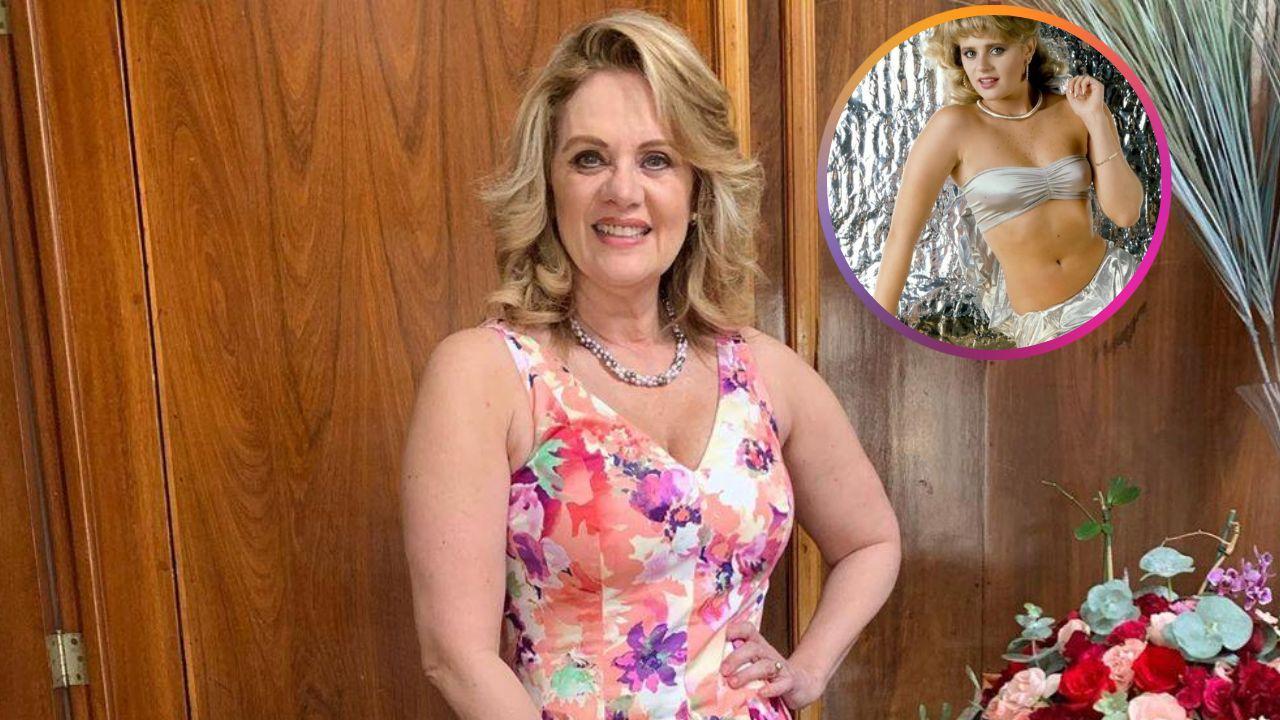 Imagen Principal de Nota: Erika Buenfil enamora a sus seguidores con reveladoras fotos de su juventud en traje de baño