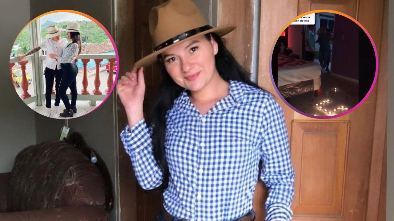 Imagen Principal de Nota: Flores, velas y una declaración de amor, así reaccionó la tiktoker Lucero a la sorpresa de su novia