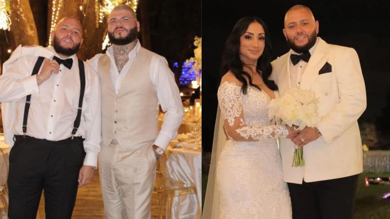 Imagen Principal de Nota: Farruko acompaña  al productor hondureño  Frank Miami en la renovación de votos con su esposa