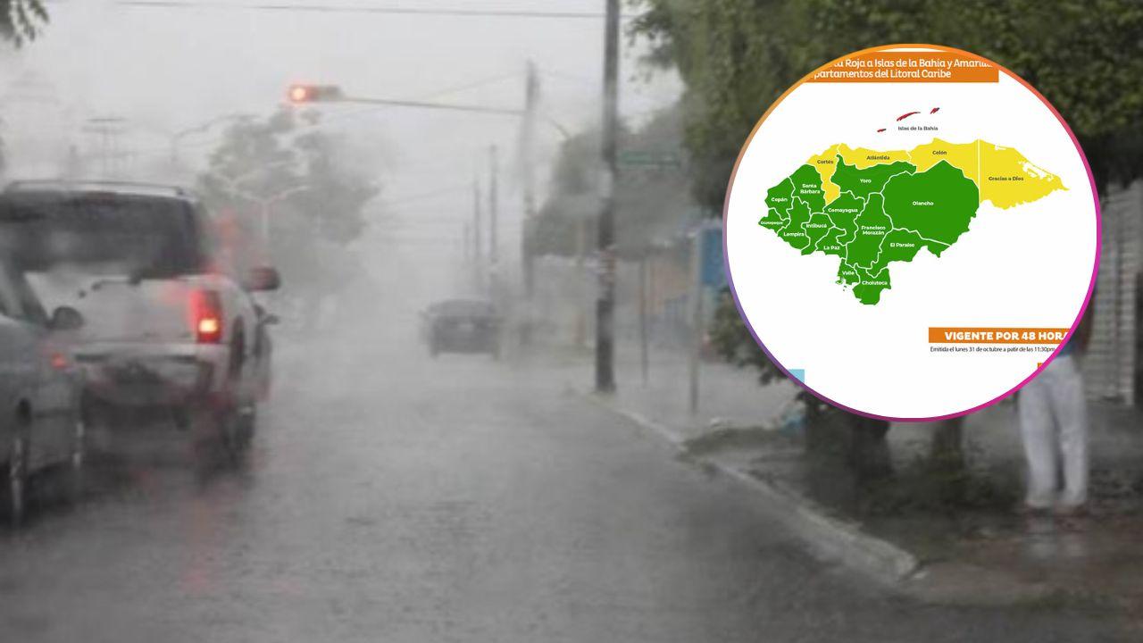 Imagen Principal de Nota: Tormenta Lisa: Alerta roja para Islas de la Bahía y amarilla para 4 departamentos