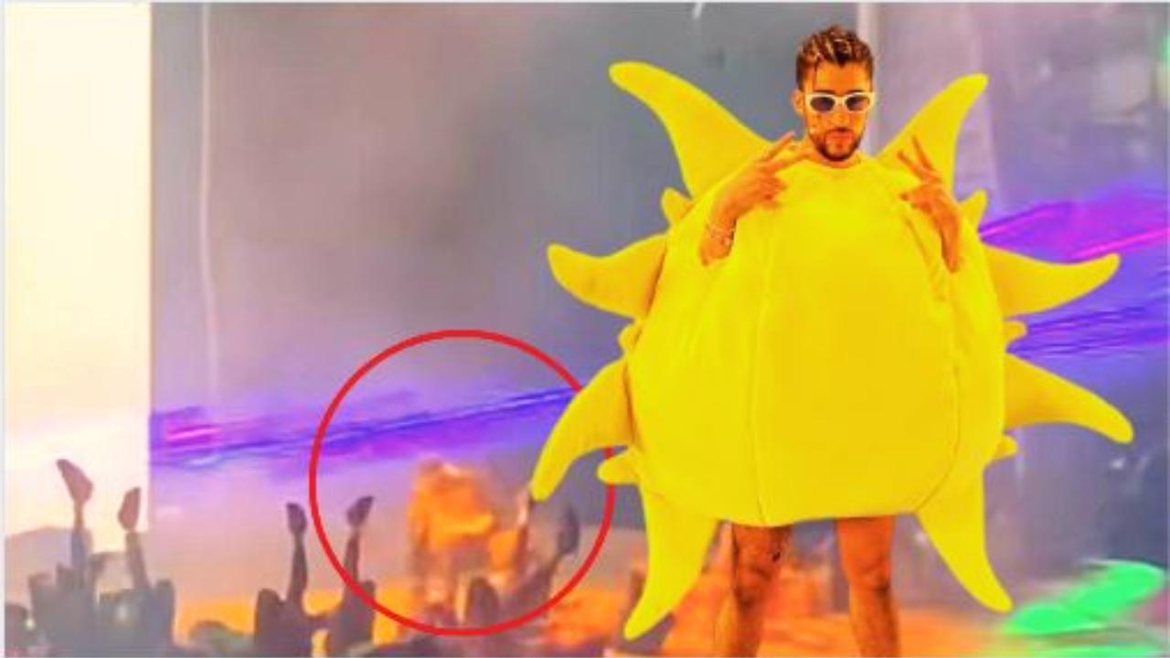 Imagen Principal de Nota: Bad Bunny sufrió tremenda caída en Guatemala