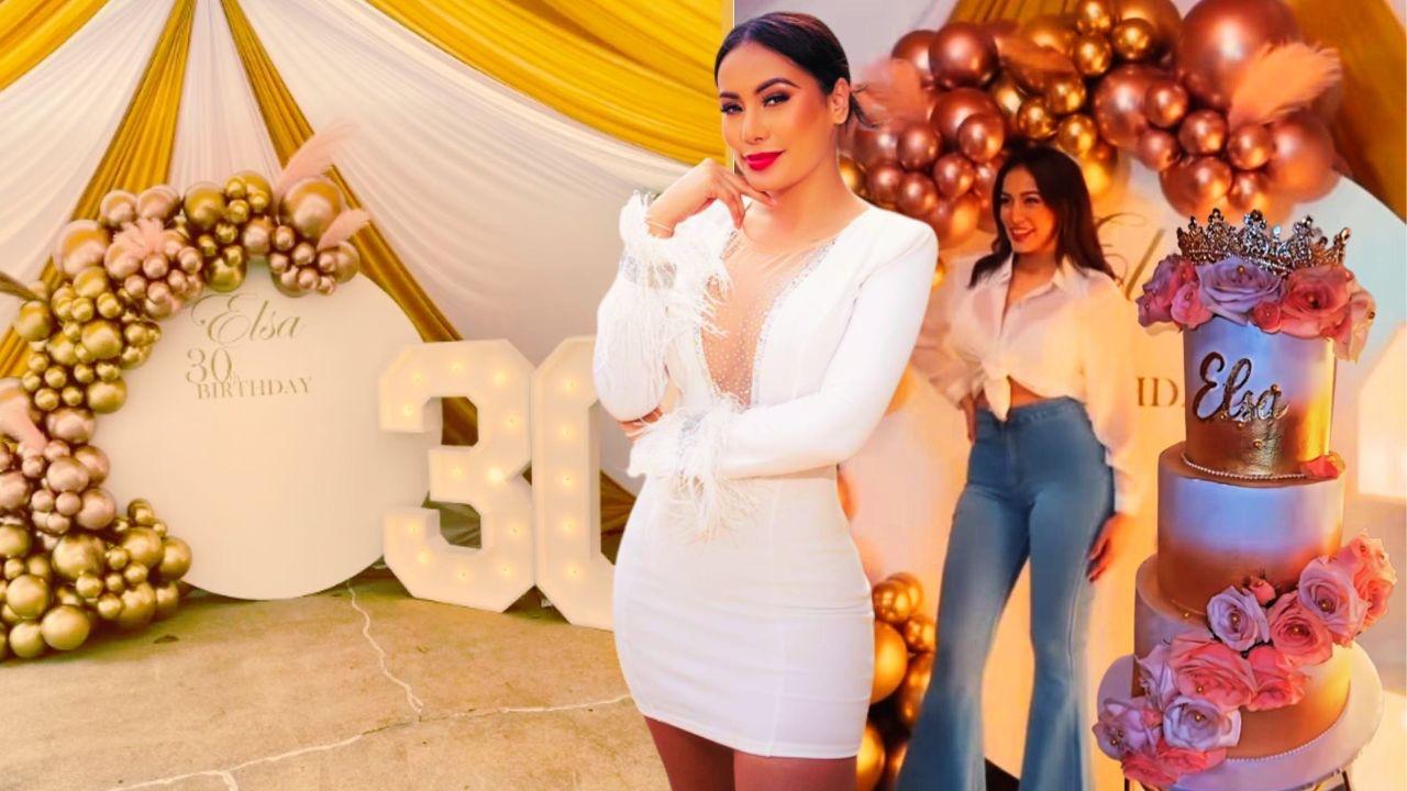Imagen Principal de Nota: Elsa Oseguera tiró la casa por la ventana para festejar sus 30