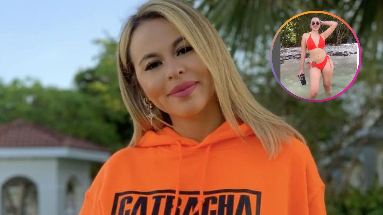 Imagen de ‘Lipstickfables’ sube la temperatura posando en diminuto traje de baño
