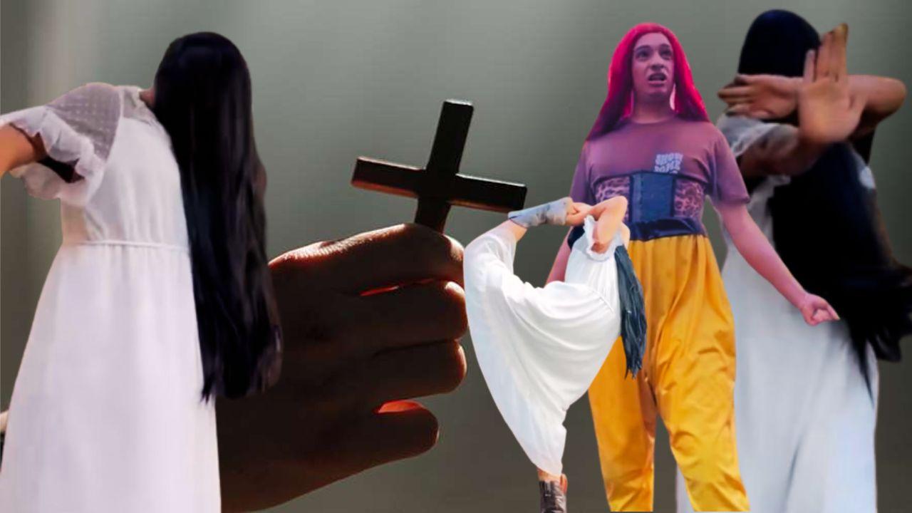 Imagen de ¿Poseído? Tiktoker hondureño realiza batalla con ‘La Sucia’