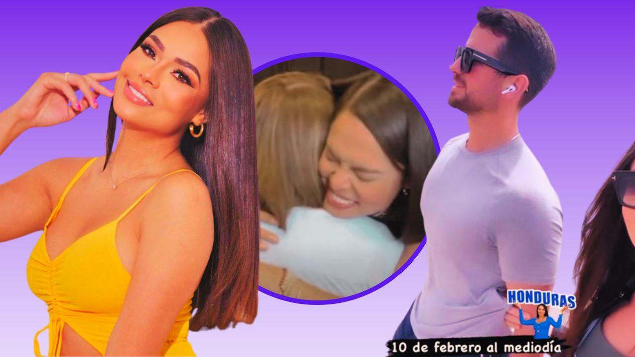 Imagen Principal de Nota: Sirey Morán llegó a Honduras con su novio y sorprendieron a su mamá por su cumpleaños