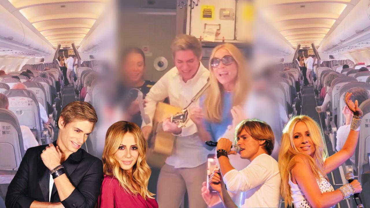 Imagen Principal de Nota: Intérpretes de 'Colgando en tus manos' cantaron su tema durante turbulencia en avión