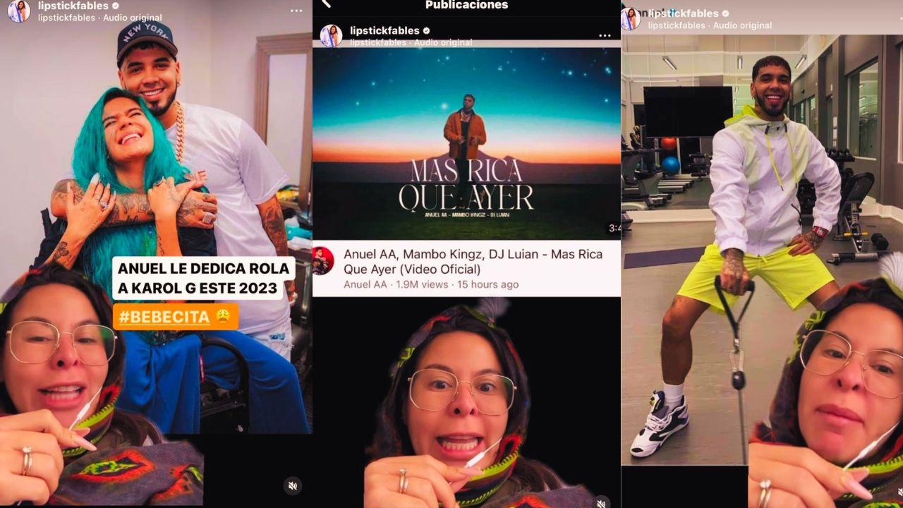 Imagen Principal de Nota: 'Anuel ya no llora, Anuel factura': 'Lipstickfables'  sobre canción del puertorriqueño
