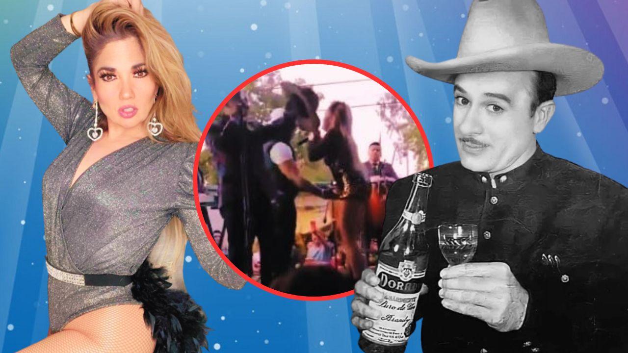 Imagen Principal de Nota: Nieta de Pedro Infante fue agredida por un músico en concierto