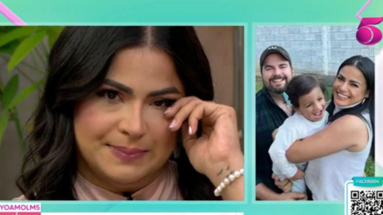 Imagen Principal de Nota: Samantha Velásquez rompe en llanto al recibir mensaje de su esposo en vivo