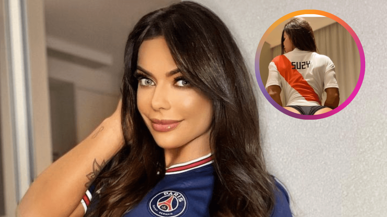Imagen Principal de Nota: Suzy Cortez celebra los 800 goles de Messi muy a su estilo
