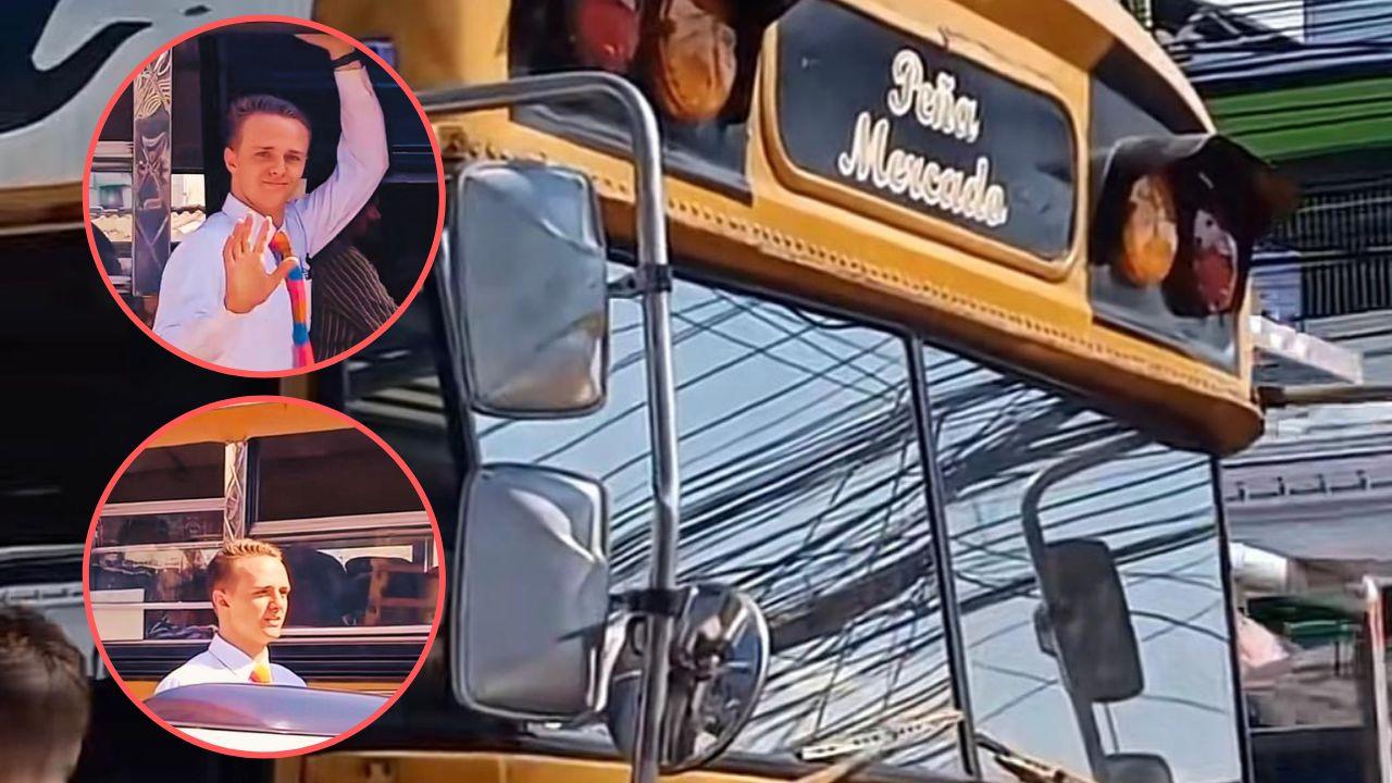 Imagen Principal de Nota: ¿Cobrador? Hombre se roba los suspiros de las pasajeras en un bus de la capital